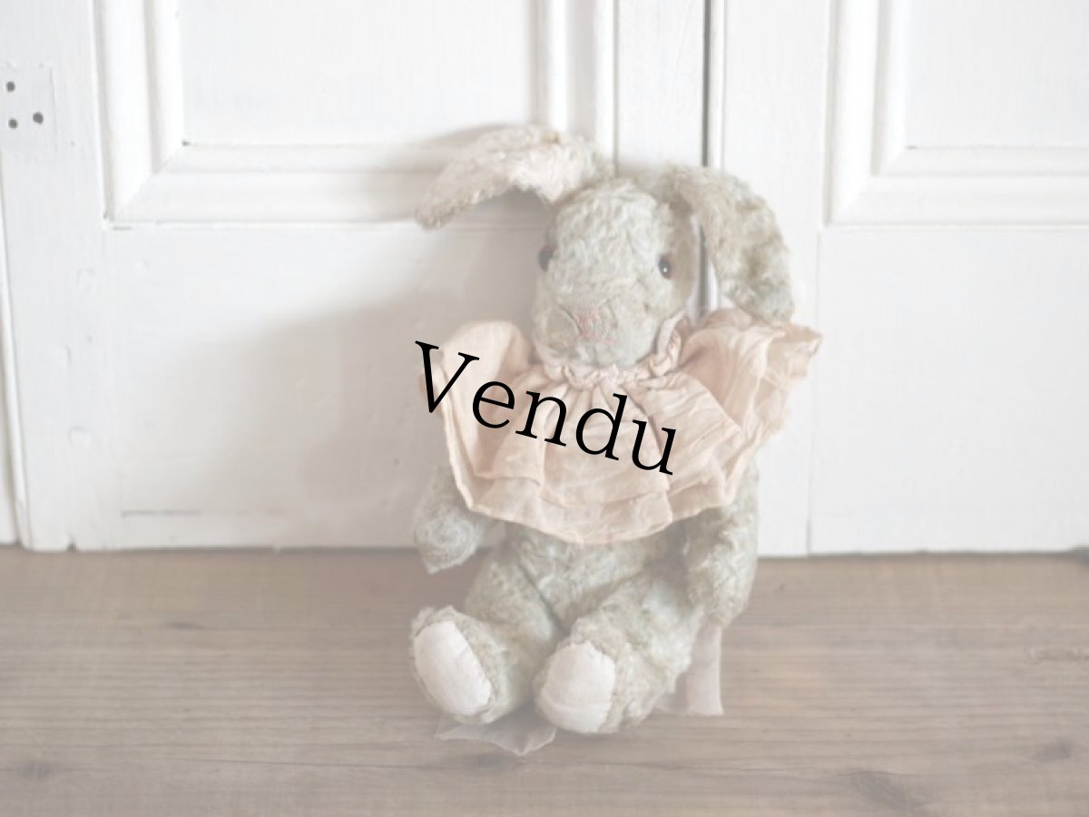 画像1: Antique shabby bunny / 9in /Germany (1)