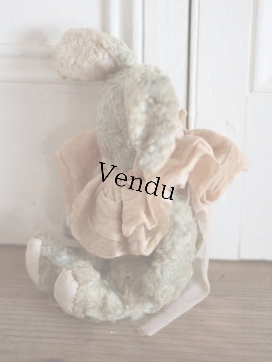 画像7: Antique shabby bunny / 9in /Germany (7)