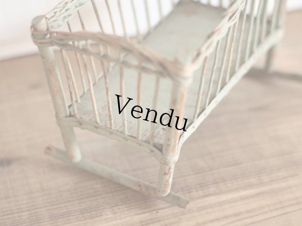 画像3: Antique Doll House Cradle  (3)