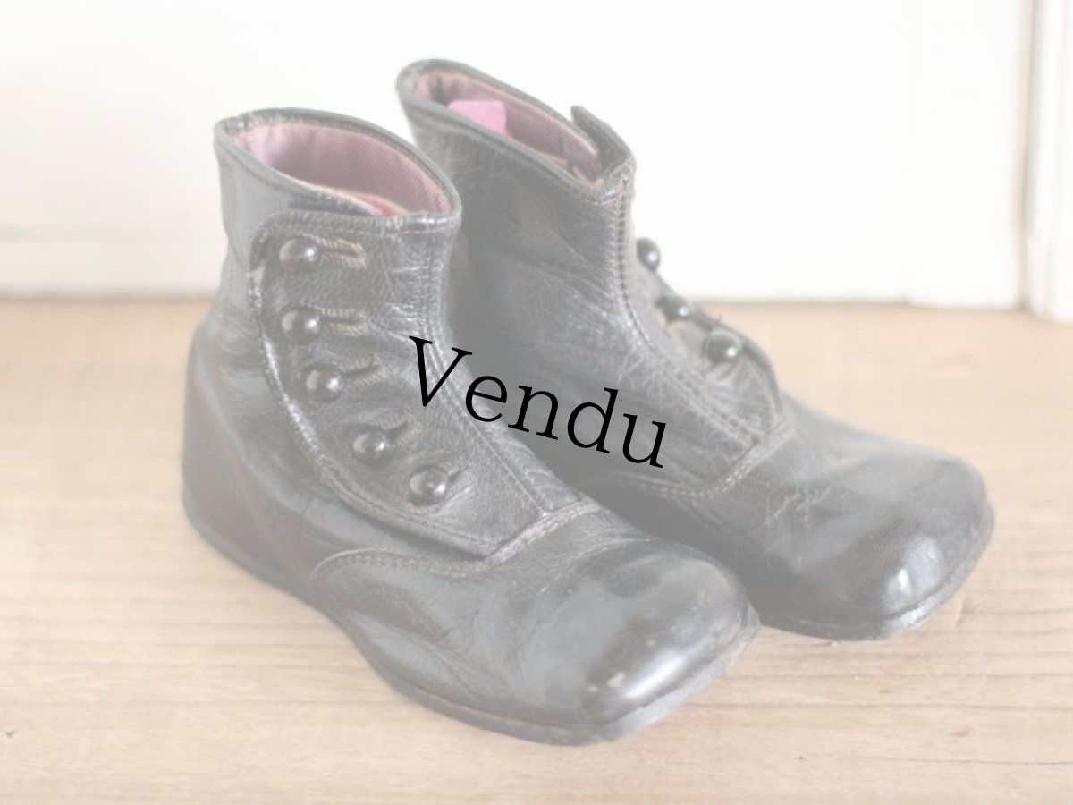画像3: Victorian Button Baby Boots / GRAHAM PETER PAN (3)