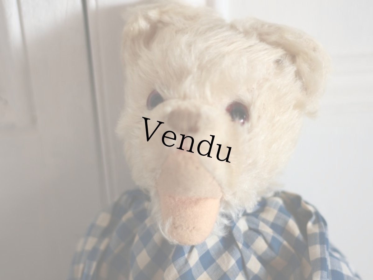 画像10: Cute Gingham Check Flip Bear&Bunny (10)