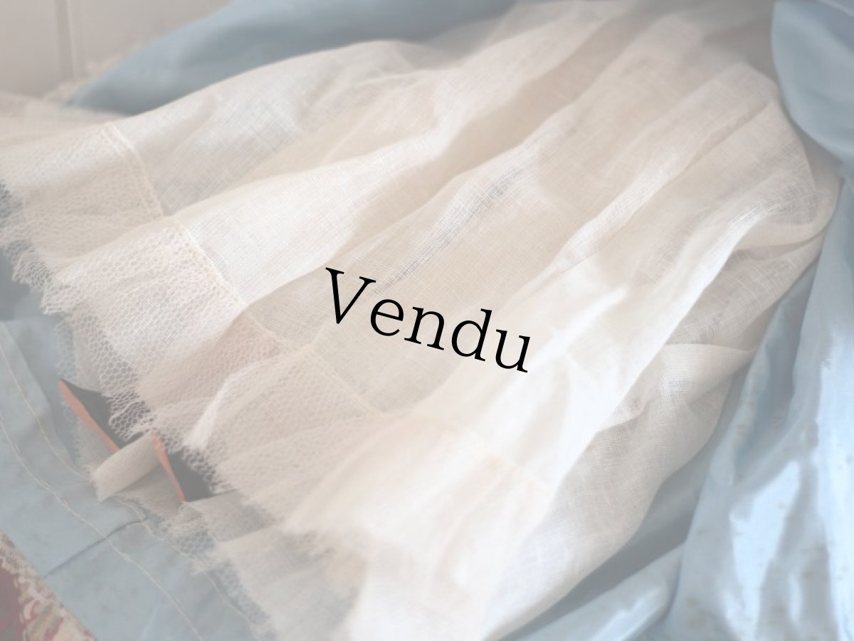 画像8: China Head Doll 18 1/2in / Cute Pink Cloth Body (8)