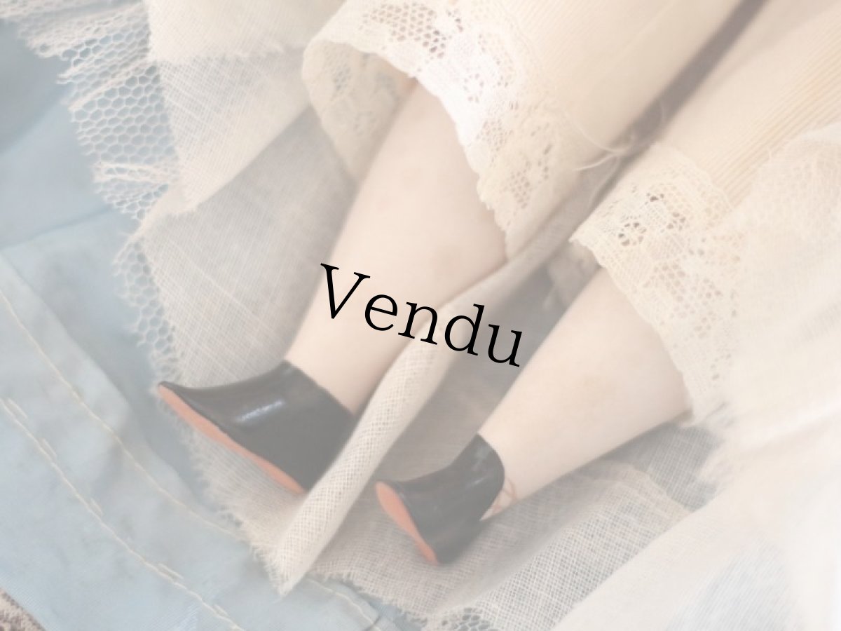 画像9: China Head Doll 18 1/2in / Cute Pink Cloth Body (9)