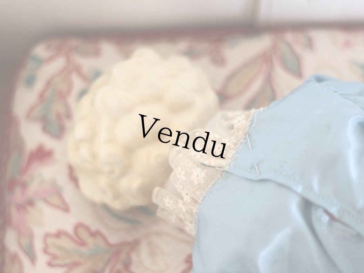 画像7: China Head Doll 18 1/2in / Cute Pink Cloth Body (7)