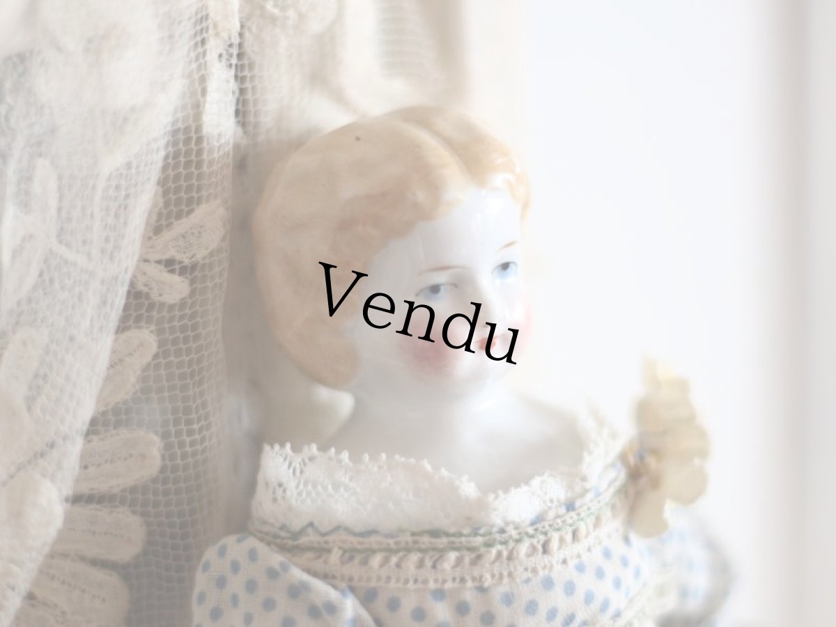 画像3: Rare!!! China Head Doll 9in / Green Boots (3)