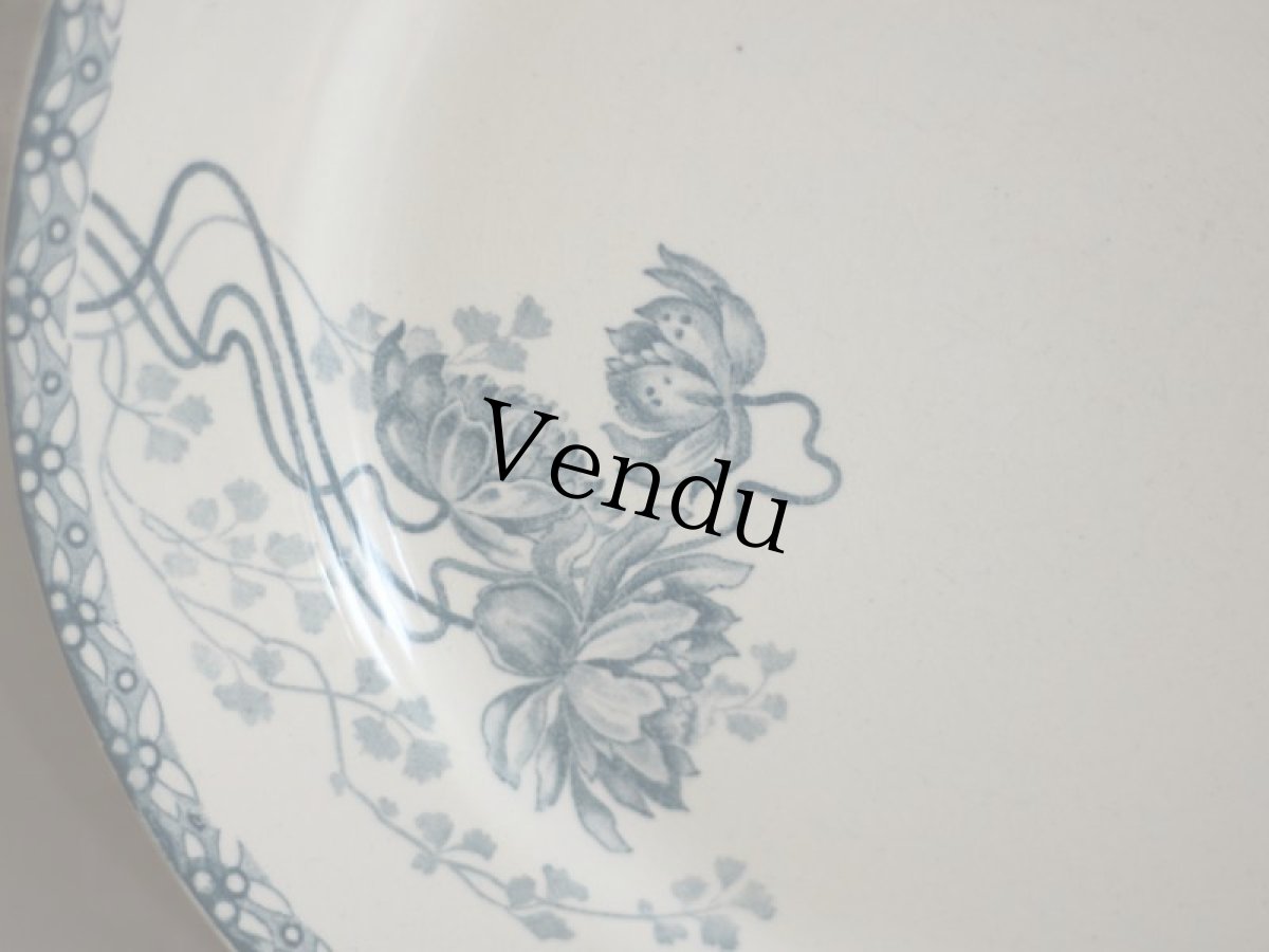 画像2: Sarreguemines U&C/ Royat / Plate / 25cm /France (2)