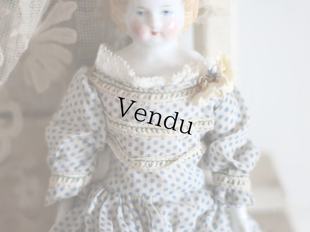 画像5: Rare!!! China Head Doll 9in / Green Boots (5)