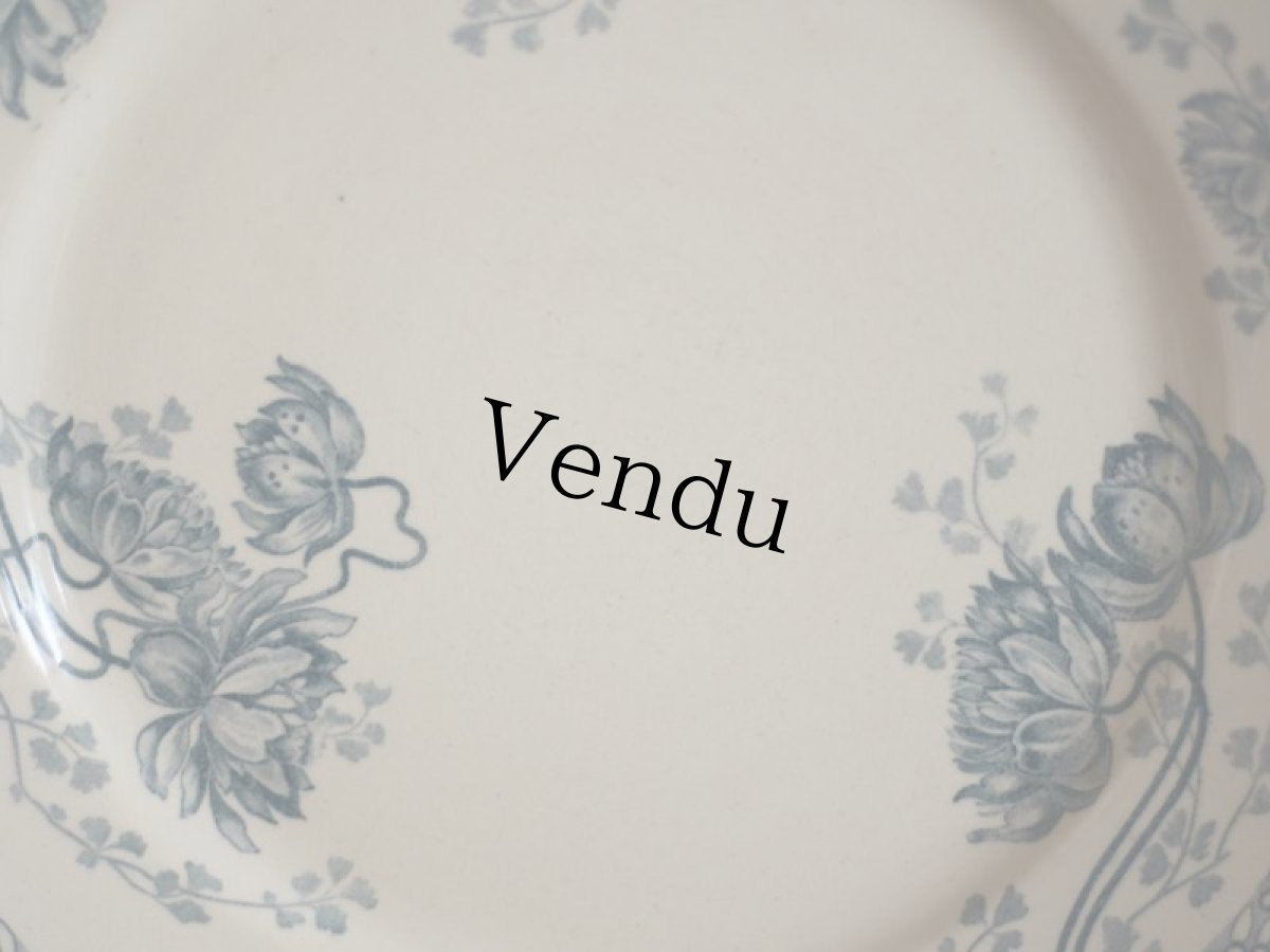 画像5: Sarreguemines U&C/ Royat / Plate / 25cm /France (5)