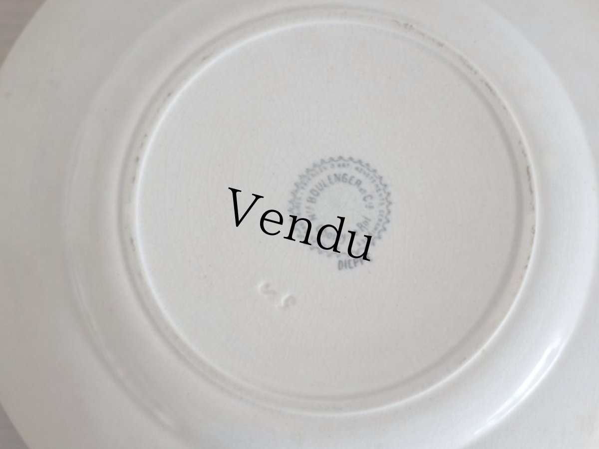 画像5: Choisy le Roi Hte Boulenger et Cie/ DIEPPE/Plate / 23cm /France (5)