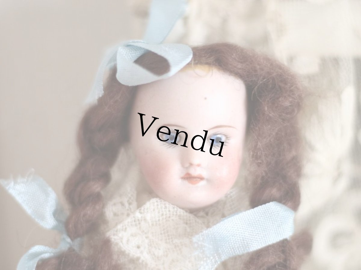 画像2: SFBJ PARIS/水色リボンのビスクドール//--sale-- (2)