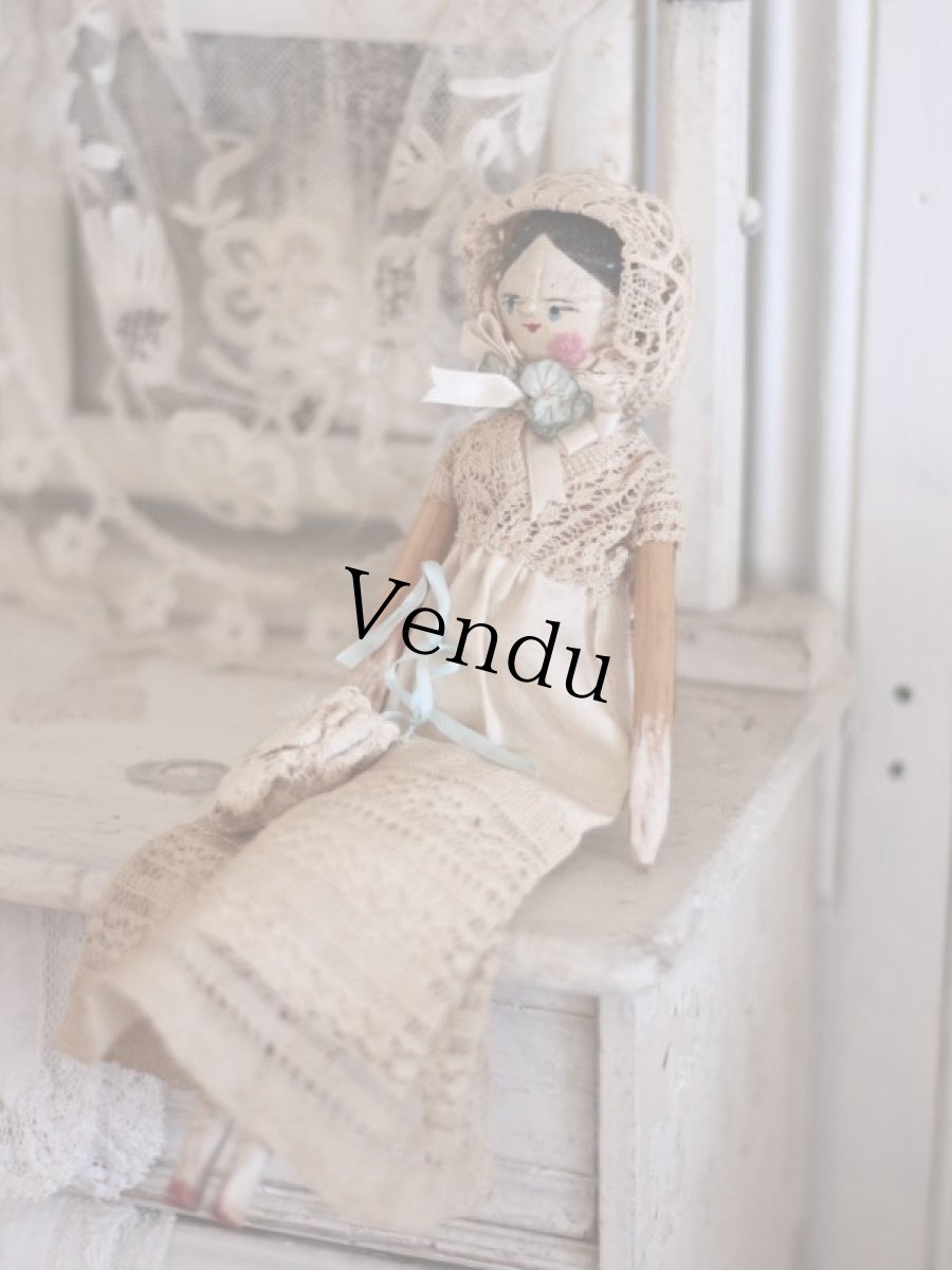 画像9: Wooden Peg Doll  /10in//--sale-- (9)