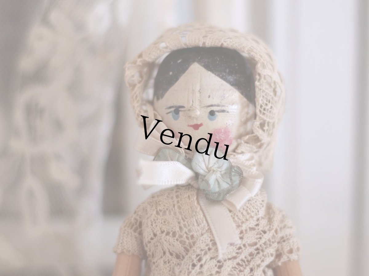 画像2: Wooden Peg Doll  /10in//--sale-- (2)