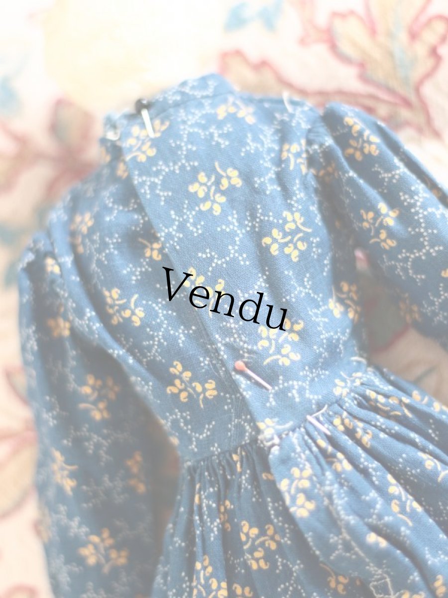 画像8: RARE!! Victorian Print Body China Head Doll / 13.5in /Germany (8)