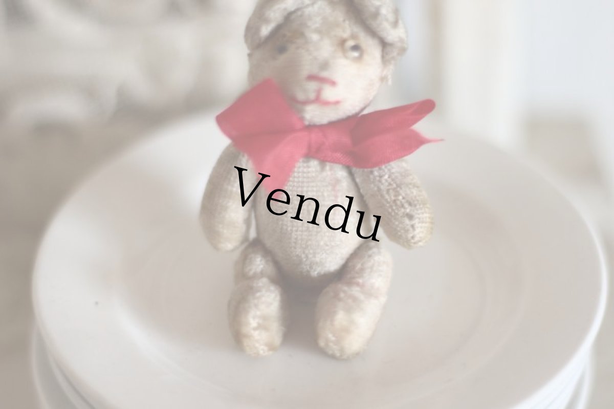 画像5: Rare cute little bear / glass eye/ France (5)