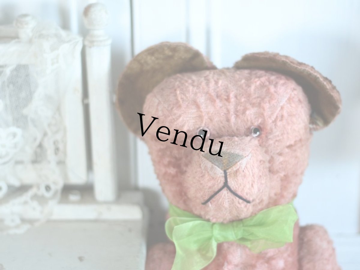 画像2: Cute!! French Antique Pink Bear / France (2)