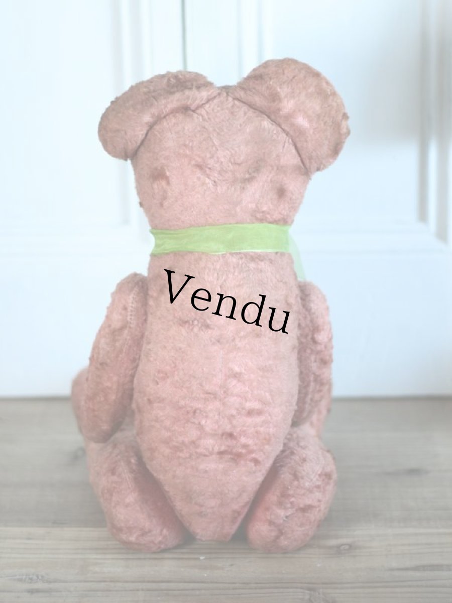 画像9: Cute!! French Antique Pink Bear / France (9)