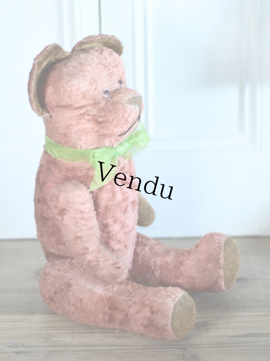 画像7: Cute!! French Antique Pink Bear / France (7)