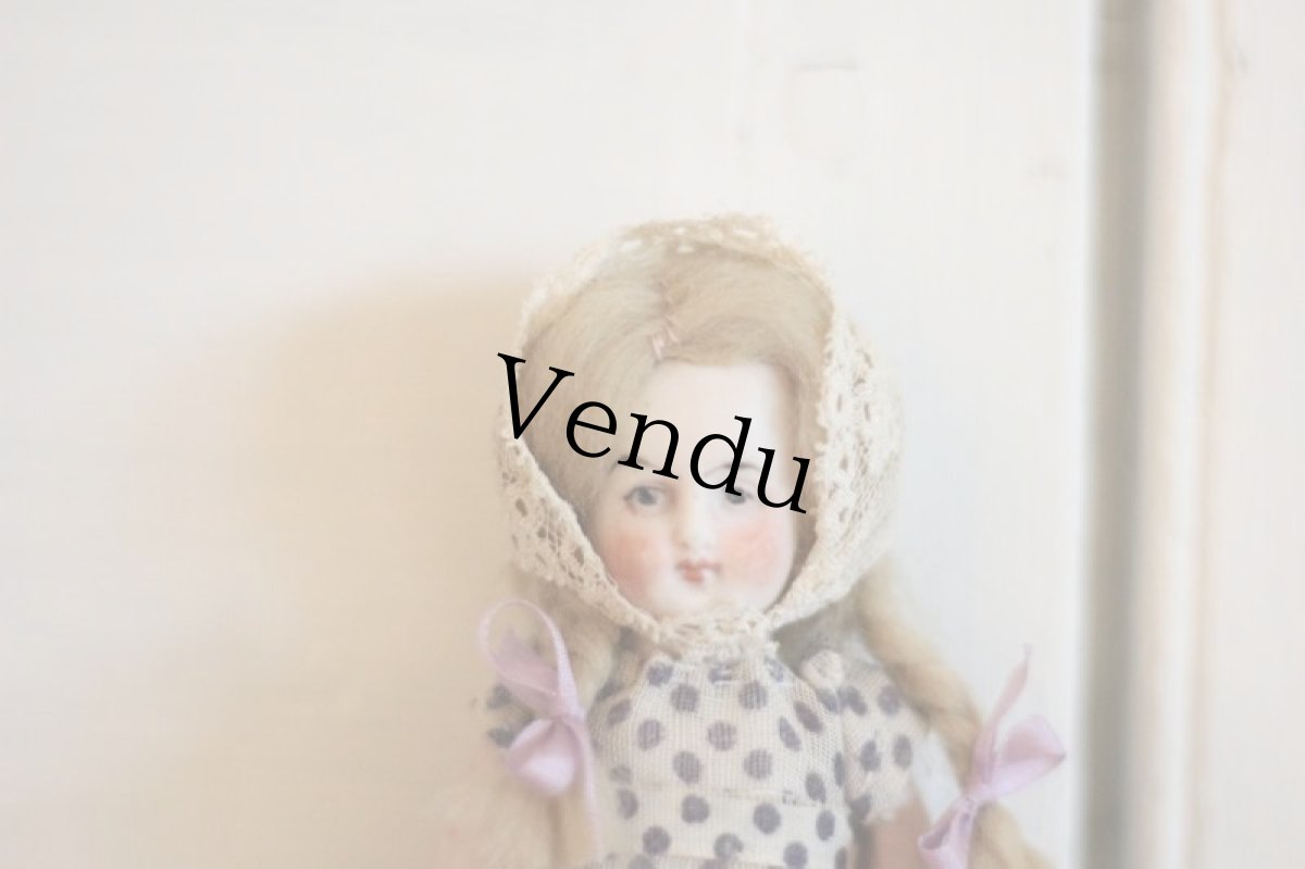 画像2: 菫色のリボンの可愛いmignonette /4.5in (2)