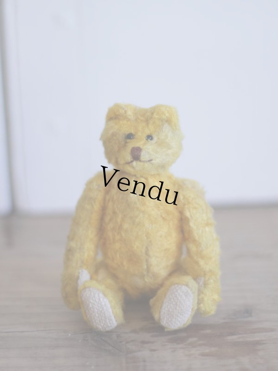 画像2: Vintage French Bear Yellow S /5in (2)
