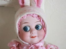 画像3: Rare!!Armand Marseille Googly  Easter Bunny / 9in /Pink/ Germany (3)