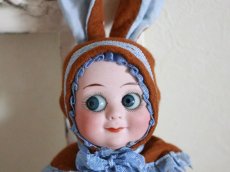 画像3: Rare!!Armand Marseille Googly  Easter Bunny / 9in /Blue/ Germany (3)