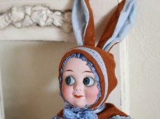 画像5: Rare!!Armand Marseille Googly  Easter Bunny / 9in /Blue/ Germany (5)