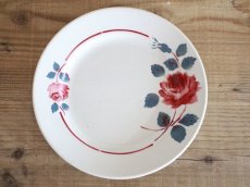 画像1: BADONVILLER ROSE PlateB / 8 3/4in /France (1)