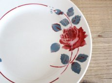 画像2: BADONVILLER ROSE Plate A/ 8 3/4in /France (2)