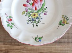 画像2: KG LUNEVILLE Plate TULIP/ 9 1/2in /France (2)