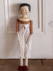 画像5: 花柄スカートのWooden Peg Doll/ワケあり/11.5in (5)