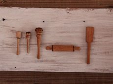 画像1: Antique Doll House Kitchen tool 5 set (1)