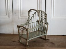 画像1: Antique Doll House Cradle  (1)