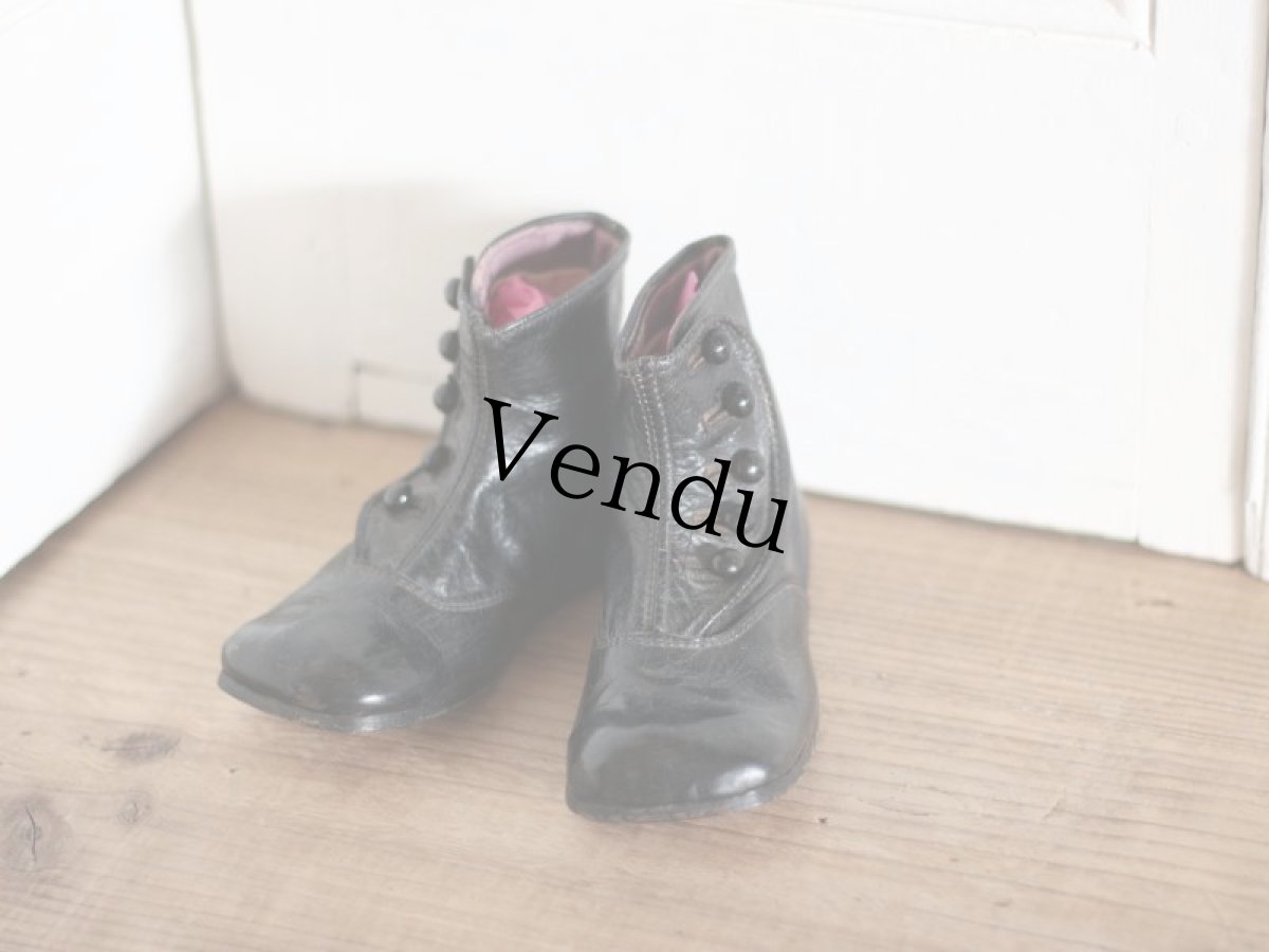 画像1: Victorian Button Baby Boots / GRAHAM PETER PAN (1)