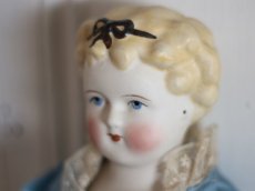 画像3: China Head Doll 18 1/2in / Cute Pink Cloth Body (3)