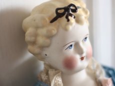 画像4: China Head Doll 18 1/2in / Cute Pink Cloth Body (4)