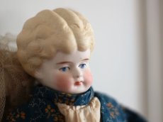 画像3: RARE!! Victorian Print Body China Head Doll / 13.5in /Germany (3)