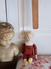 画像10: RARE!! Red cloth body doll / 6.5in / Germany (10)