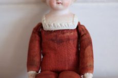 画像5: RARE!! Red cloth body doll / 6.5in / Germany (5)