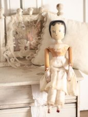 画像1: Wooden Peg Doll  /11.5in (1)