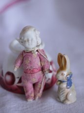 画像1: Bisque Doll&Lapin set//--sale-- (1)