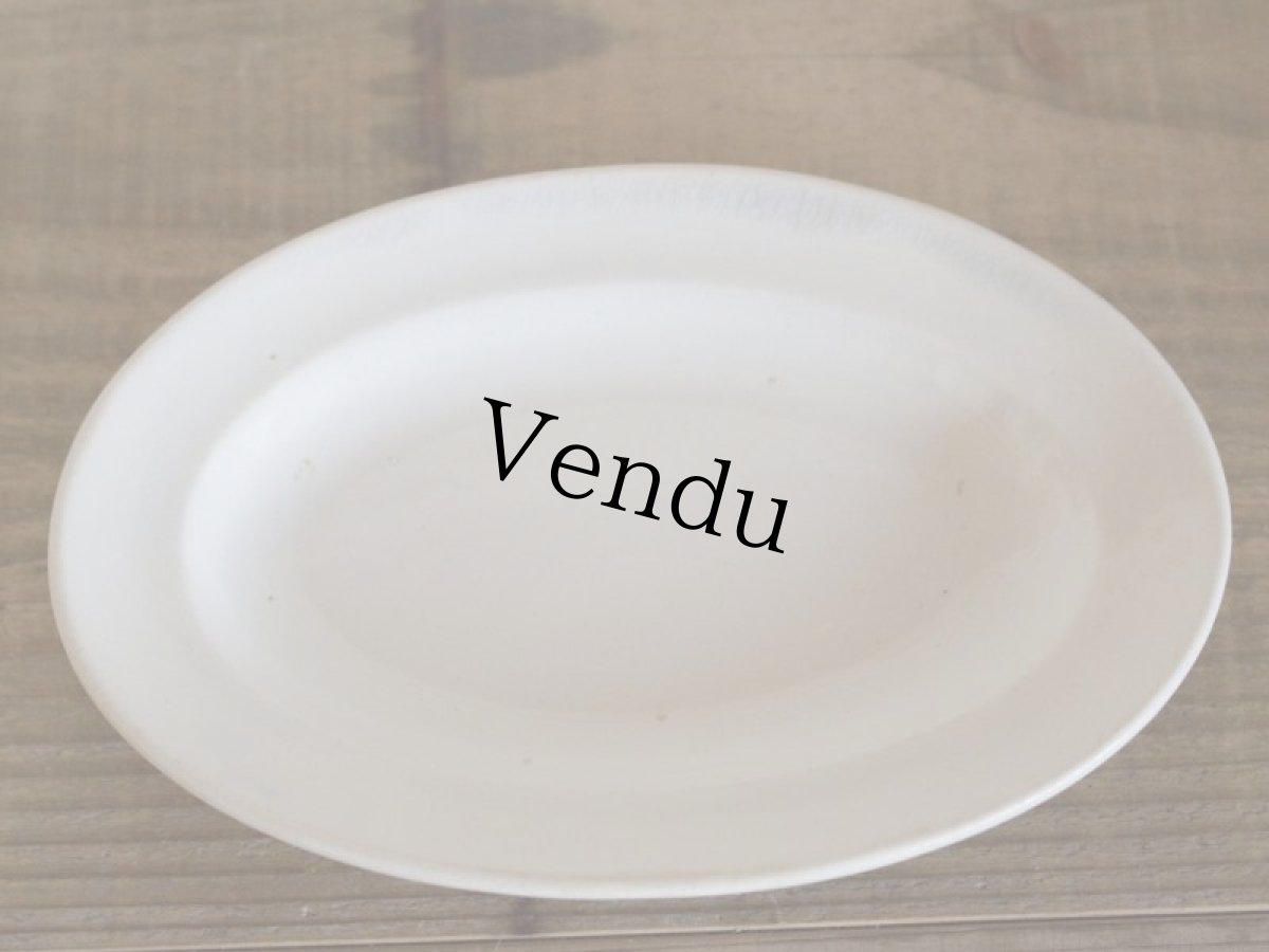 画像3: Maastricht窯 Petrus Regout Oval dish 2set /Creem/Dolls Tableware (3)