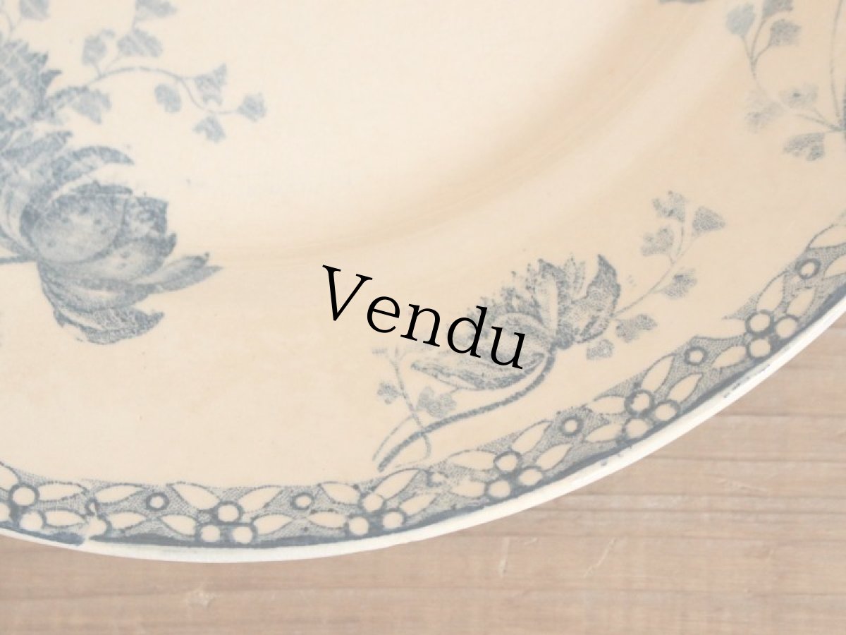 画像5: Sarreguemines U&C/ Royat / Plate / 25cm /France (5)