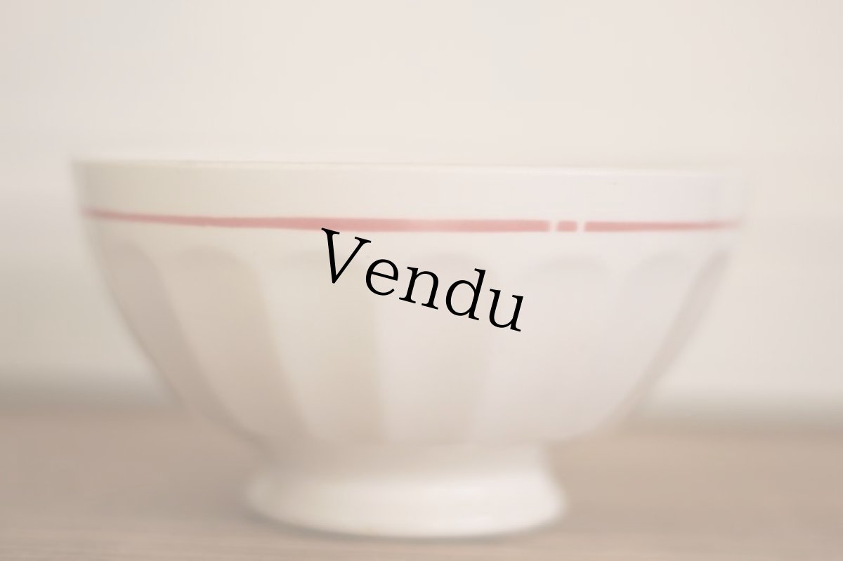 画像3: 橋本さま専用カート//Rose Cafe au lait bowl / France (3)