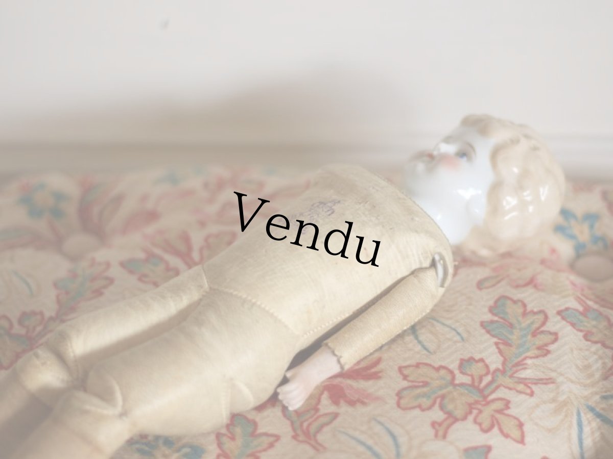 画像10: RARE!! Kestner leather body China Head Doll / 12.5in /Germany (10)