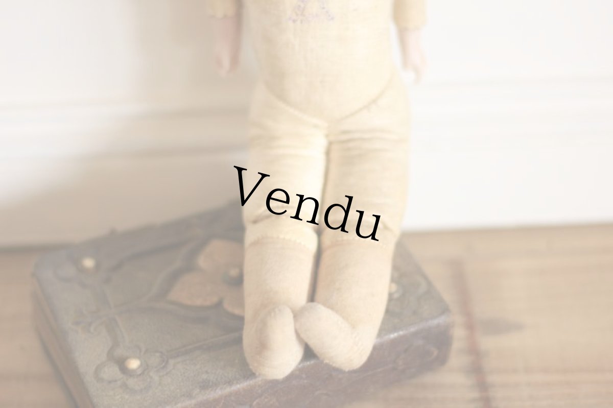 画像6: RARE!! Kestner leather body China Head Doll / 12.5in /Germany (6)