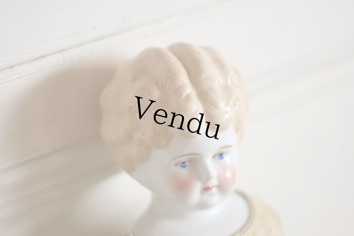 画像4: RARE!! Kestner leather body China Head Doll / 12.5in /Germany (4)