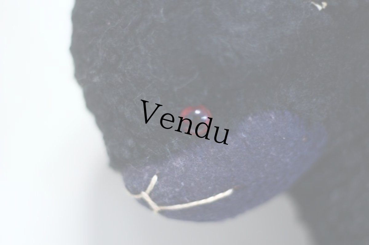 画像4: RARE!!Antique Knickerbocker Black Lamb (4)