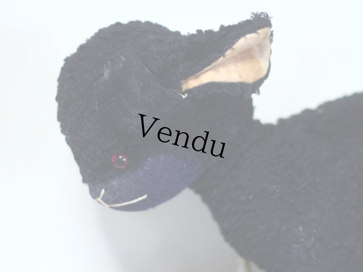 画像3: RARE!!Antique Knickerbocker Black Lamb (3)