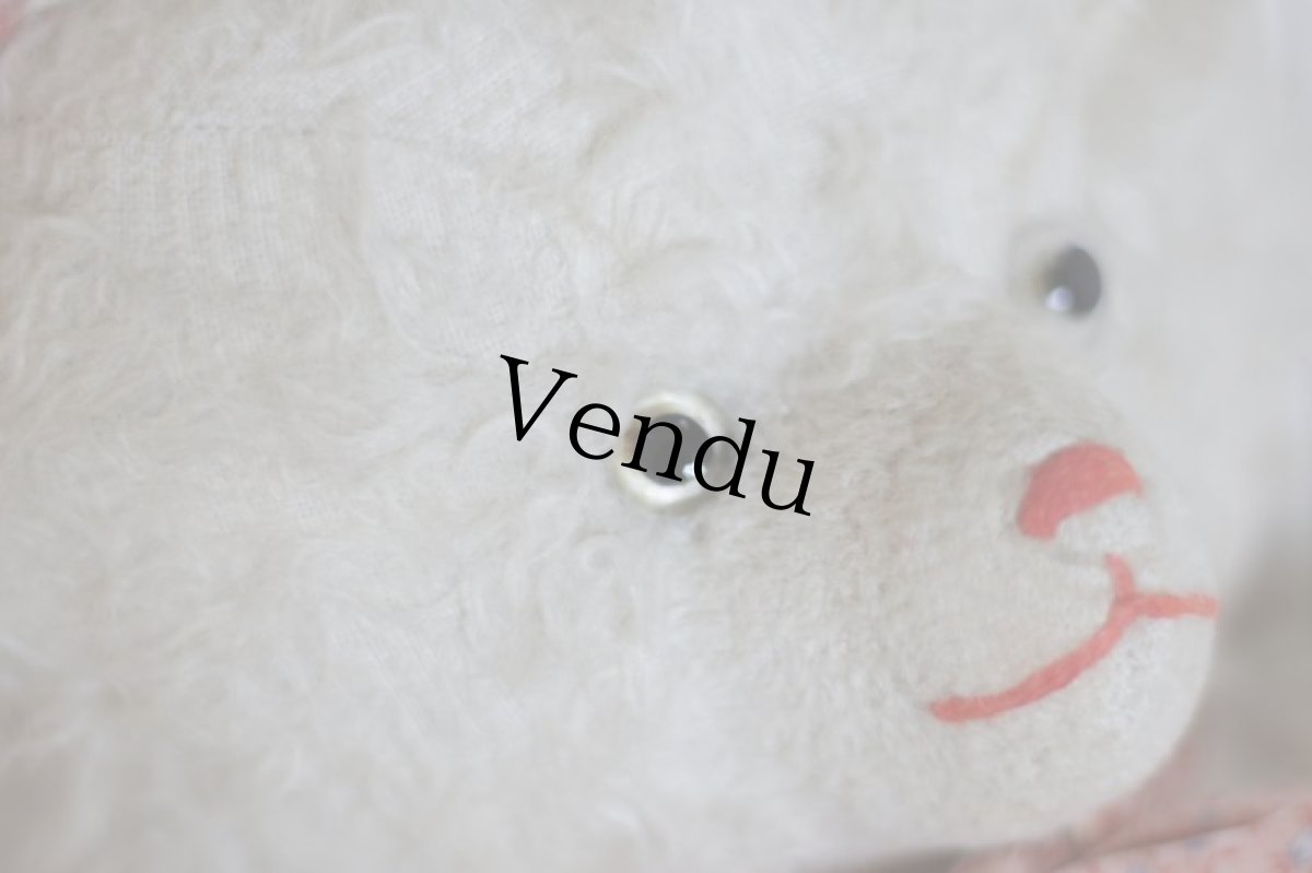 画像3: White&Pink Bear/ France (3)