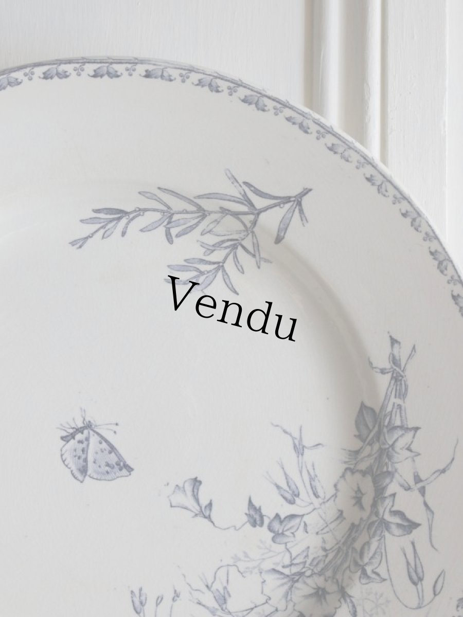 画像4: SARREGUEMINES CARMEN GRAND PLAT /butterfly/France (4)